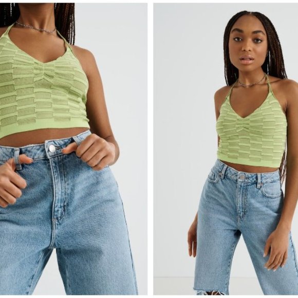 Size Small Green Bundle Cardigan Cargo Pants Midi Dress and Halter - Picture 9 of 14